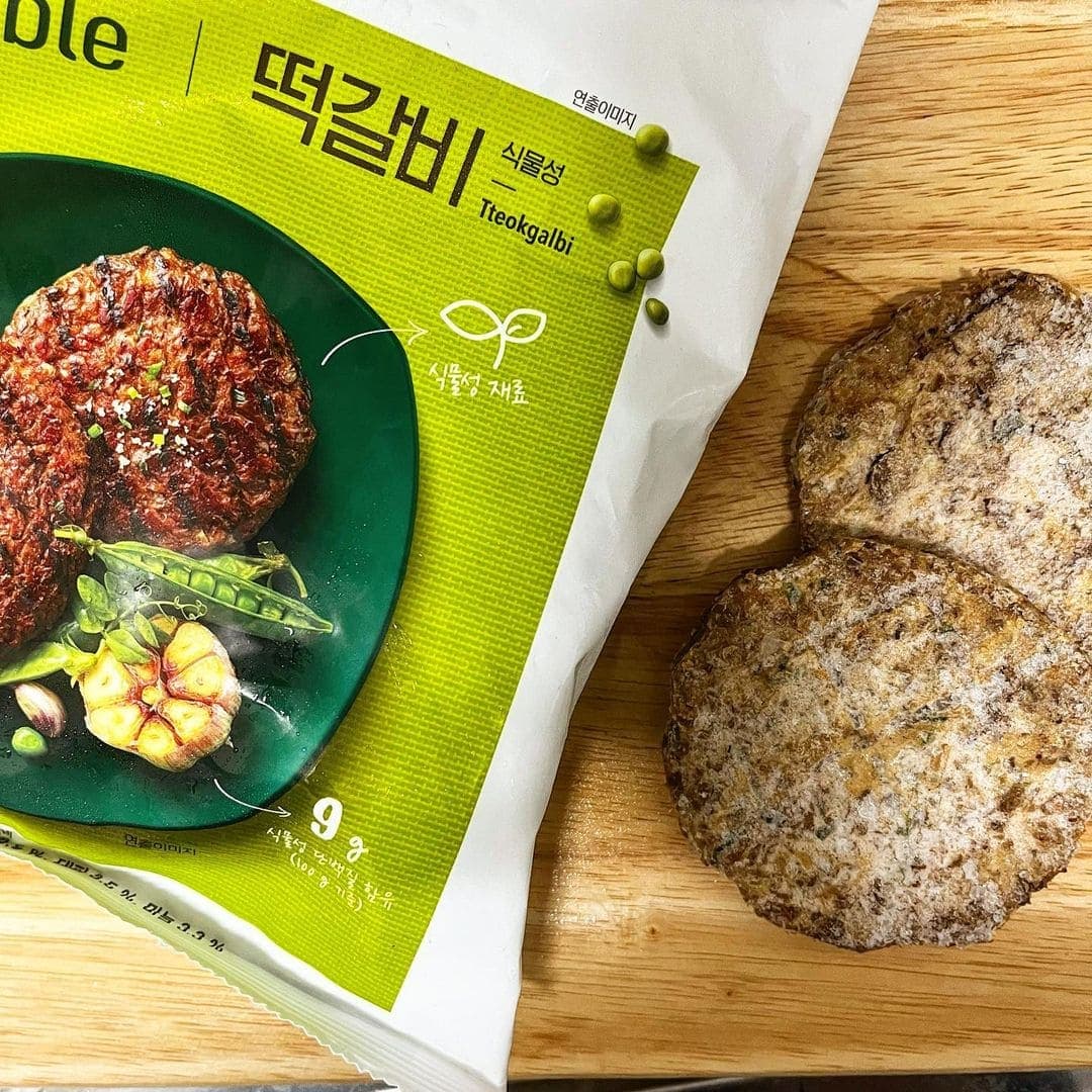 Tteok-gal-bi Vegano en Corea de Plantable